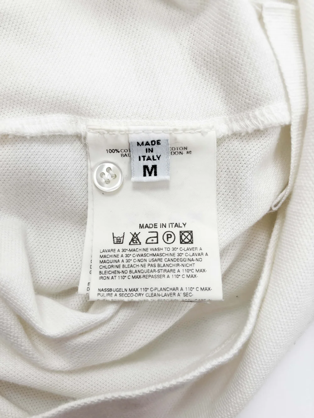 Maison Martin Margiela S/S 2004 sideways polo shirt — JAMES VELORIA